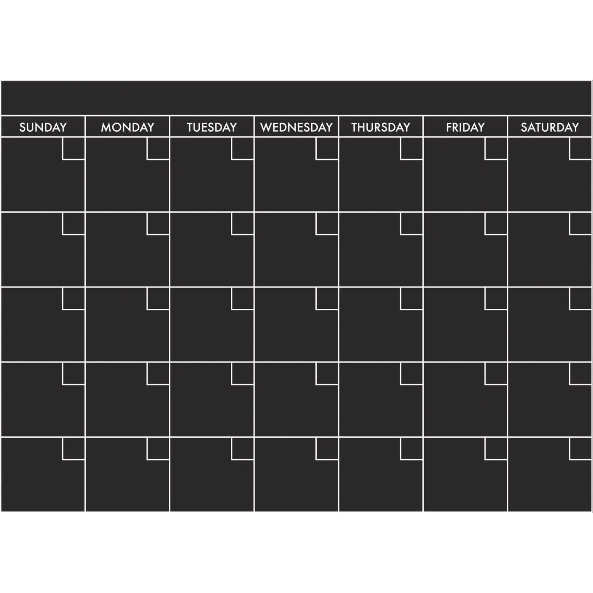 RoomMates Chalk Calendar Peel & Stick Giant Wall Decal